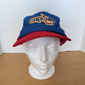 Vintage Washington Capitals Snapback Hat Unisex OSFM Cap Adjustable NHL Hockey
